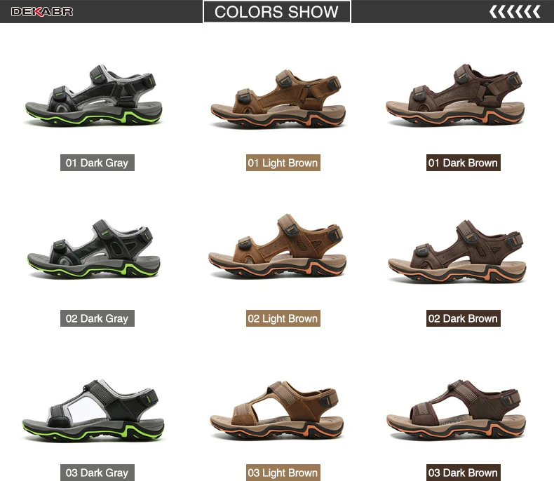 DEKABR High Quality Summer Men Sandals Real Leather NonSplit Soft Comfortable Men Shoes New Fashion Men Casual Shoes Size 39~45 Hd02e0443a63e46caa2dba1dc8d660be6G - DEKABR High Quality Summer Men Sandals Real Leather NonSplit Soft Comfortable Men Shoes New Fashion Men Casual Shoes Size 39~45