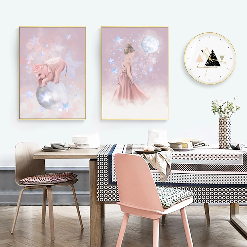 

Cuadros Decoracion Dormitorio Nordic Dreaming Girl Wall Art Canvas Oil Painting Pictures Gift Posters And Prints For Living Room