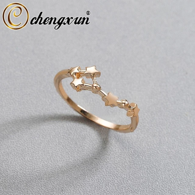 CHENGXUN Zodiac Star Signs Finger Rings Gemini Horoscope for Women Wedding Party Fashion 12 Constellation Jewelry Birthday Gift
CHENGXUN Zodiac Star Signs Finger Rings Gemini Horoscope for Women Wedding Party Fashion 12 Constellation Jewelry Birthday Gift