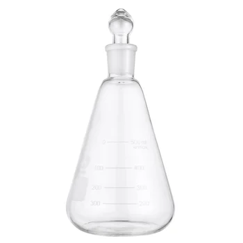 1Pc Glass Flask Practical Useful Glass Flask With Plug Conical Flask for Experiment School Laboratory
1Pc Glass Flask Practical Useful Glass Flask With Plug Conical Flask for Experiment School Laboratory