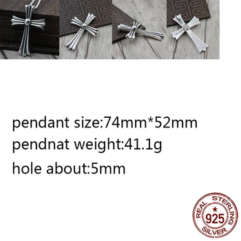 B72 S925 sterling silver pendant retro personality domineering cross shape wild pendant punk hip-hop style gift for friends
B72 S925 sterling silver pendant retro personality domineering cross shape wild pendant punk hip-hop style gift for friends