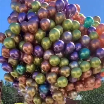 NEW 100pcs Chrome Rose Gold Balloon Flashing Metal Balloon Thicken Pearly Metal Wedding Decoration Metallic Balloons 10inch 1.8g
NEW 100pcs Chrome Rose Gold Balloon Flashing Metal Balloon Thicken Pearly Metal Wedding Decoration Metallic Balloons 10inch 1.8g