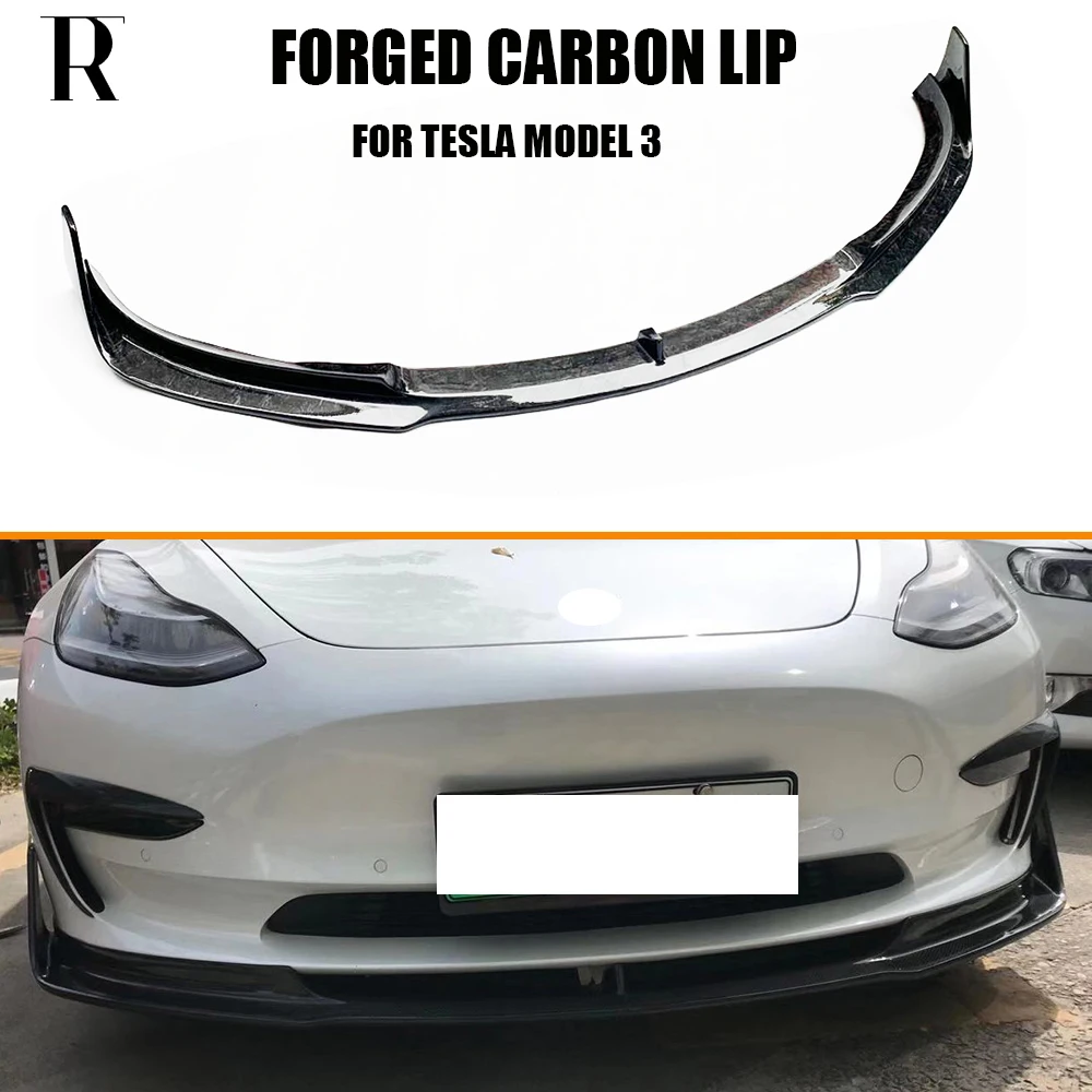 Glossy Forged Carbon Fiber Front Bumper Chin Lip For Tesla Model 3 Sedan 4 Door 2017 Up
Glossy Forged Carbon Fiber Front Bumper Chin Lip For Tesla Model 3 Sedan 4 Door 2017 Up
