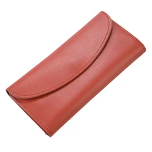 Luxury Women Genuine Leather Wallet Simplicity Female Ultra-thin Buckle Long Clutch Coin Purses Fashion Card Holder Money Clip
Luxury Women Genuine Leather Wallet Simplicity Female Ultra-thin Buckle Long Clutch Coin Purses Fashion Card Holder Money Clip