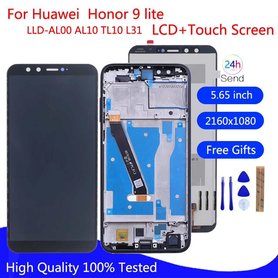 For Huawei Honor 9 lite LCD Display Touch Screen LLD-L31 Digitizer Repair Parts For Honor 9 lite LLD-AL00 AL10 TL10 L31 Display
For Huawei Honor 9 lite LCD Display Touch Screen LLD-L31 Digitizer Repair Parts For Honor 9 lite LLD-AL00 AL10 TL10 L31 Display