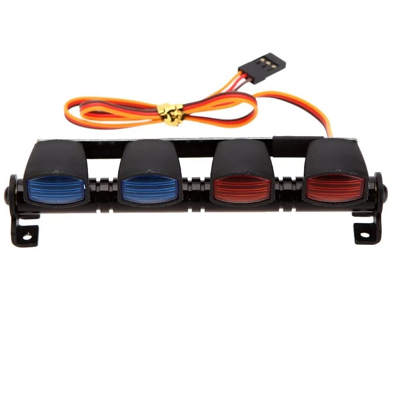 Multi-Function Ultra Bright LED Lamp Roof Light Bar with 4 Spotlights for 1/10 1/8 RC Car HSP TAMIYA CC01 Axial SCX10
Multi-Function Ultra Bright LED Lamp Roof Light Bar with 4 Spotlights for 1/10 1/8 RC Car HSP TAMIYA CC01 Axial SCX10