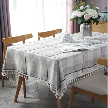 Jacquard Checkered Tablecloth Black Gradient Checkered Table Cloth Tassel Fabric Rectangular Cover Tapete
Jacquard Checkered Tablecloth Black Gradient Checkered Table Cloth Tassel Fabric Rectangular Cover Tapete