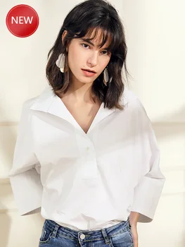 Woman Lazy Wind White Shirt Women's Design Sense Non-Mainstream 2020 Autumn New Cotton Salt Shirt Western Style Cotton Top
Woman Lazy Wind White Shirt Women's Design Sense Non-Mainstream 2020 Autumn New Cotton Salt Shirt Western Style Cotton Top
