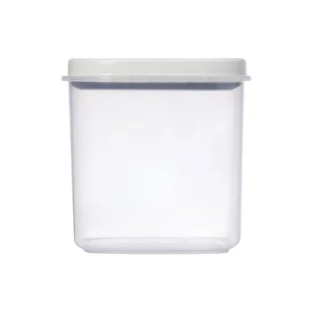 

Flour Food Dispenser Moisture-proof Cereal Bin Rice Storage Container Clear Pet Airtight Box Large Capacity With Measuring Cup