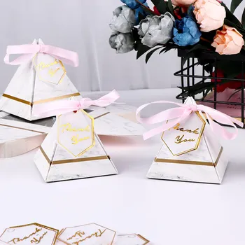 Europe Triangular Pyramid Style Candy Box Marbling Wedding Favors DIY Cute Paper Packaging Bag Gift Box with THANKS Card Ribbon
Europe Triangular Pyramid Style Candy Box Marbling Wedding Favors DIY Cute Paper Packaging Bag Gift Box with THANKS Card Ribbon