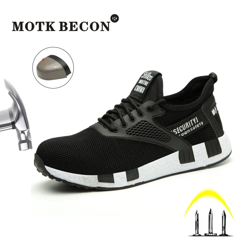 MOTK BECON Steel Toe Work Safety Shoes for Men Protective Work Boots Hiking Light Weight Anti-Smashing Construction Sneakers L05
MOTK BECON Steel Toe Work Safety Shoes for Men Protective Work Boots Hiking Light Weight Anti-Smashing Construction Sneakers L05