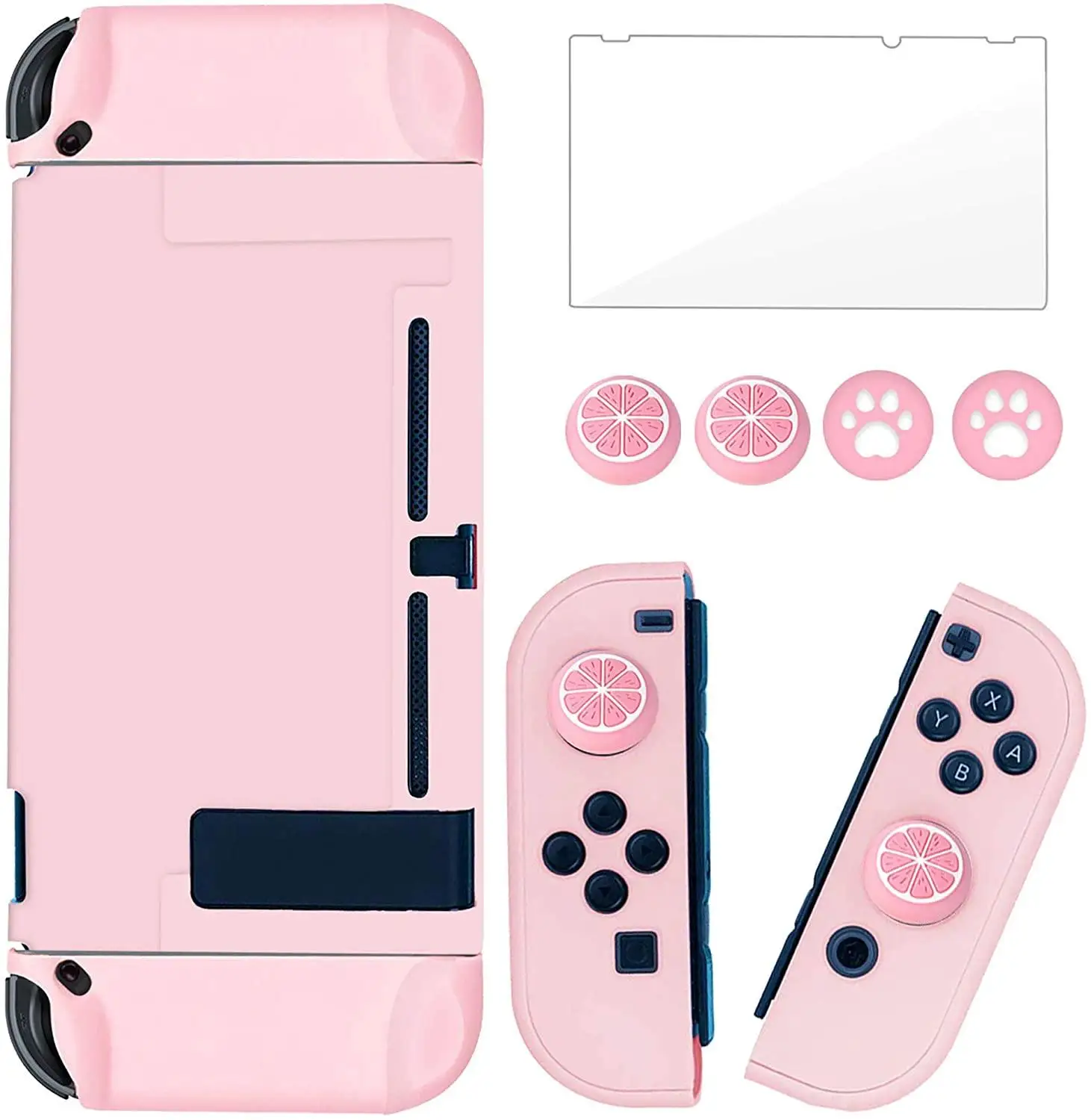 For Nintendo Switch Dockable Switch Protective Case Cover JoyCon Controllers with Glass Screen Protector, Anti-Scratch Shock-Ab
For Nintendo Switch Dockable Switch Protective Case Cover JoyCon Controllers with Glass Screen Protector, Anti-Scratch Shock-Ab