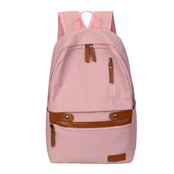 Simple Canvas Backpack For Junior High School Students Solid Pure Zipper Large Capacity Rucksack Women And Mens Schoolbag Pack
Simple Canvas Backpack For Junior High School Students Solid Pure Zipper Large Capacity Rucksack Women And Mens Schoolbag Pack