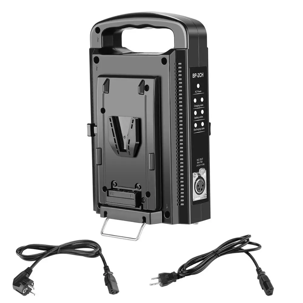 Neewer BP-2CH Dual Channel V-Mount/V Lock Battery Charger with DC 16.5V Power Supply Output Compatible with Any V-Mount Battery
Neewer BP-2CH Dual Channel V-Mount/V Lock Battery Charger with DC 16.5V Power Supply Output Compatible with Any V-Mount Battery