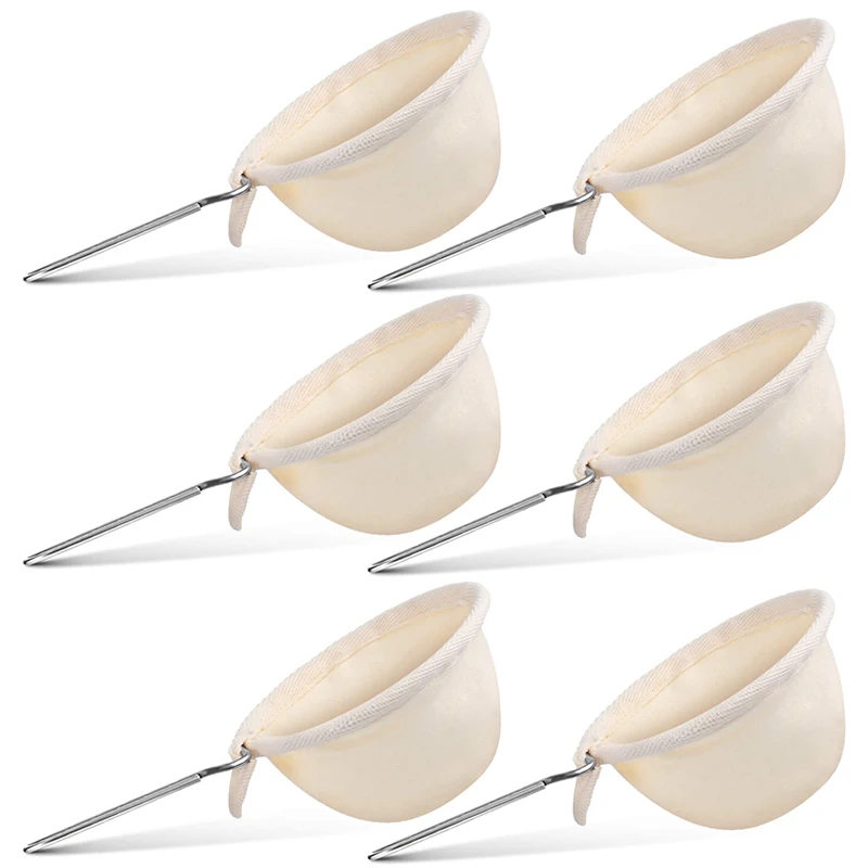 6 Pieces of Flannel Coffee Filter Filter Reusable Flannel Coffee Dripper Coffee Accessories
6 Pieces of Flannel Coffee Filter Filter Reusable Flannel Coffee Dripper Coffee Accessories