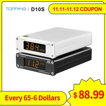 TOPPING D10S MINI USB DAC AMP CSS XMOS XU208 ES9038Q2M DSD256 PCM 384kHz Audio Amplifier Decoder D10 S
TOPPING D10S MINI USB DAC AMP CSS XMOS XU208 ES9038Q2M DSD256 PCM 384kHz Audio Amplifier Decoder D10 S