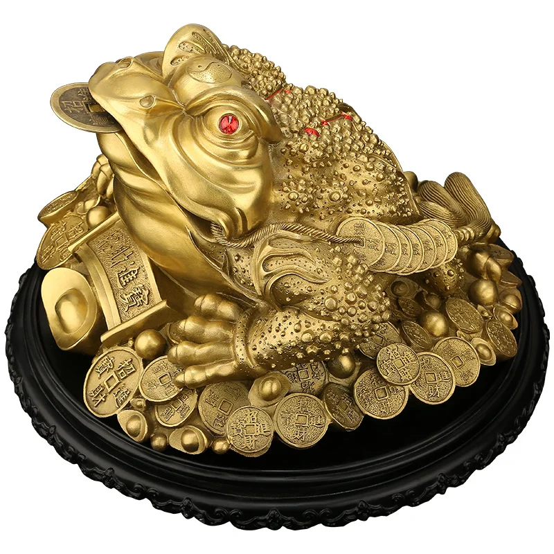 Pure copper gold toad fortune collection and accessories three foot gold toad opening business gift office table decor Fengshui
Pure copper gold toad fortune collection and accessories three foot gold toad opening business gift office table decor Fengshui
