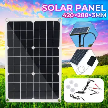 18V 100W Semi-flexible Monocrystalline Solar Panel Kit with Controller Alligator Clip Cigarette Lighter 4 Suction Cups
18V 100W Semi-flexible Monocrystalline Solar Panel Kit with Controller Alligator Clip Cigarette Lighter 4 Suction Cups