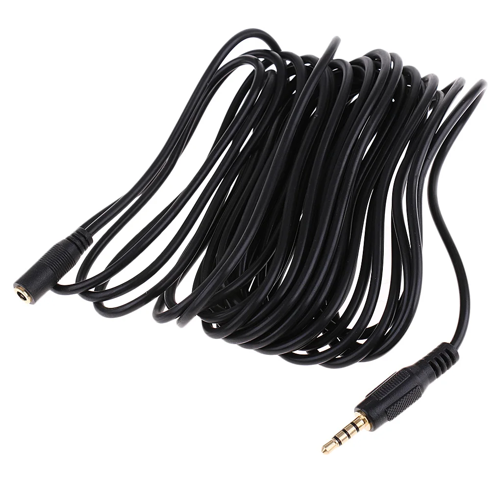 3.5mm Stereo Jack Headphone Extension Cable Aux Audio Wired Cord Lead for Computer Phone 6m 3.5mm Stereo Jack Headphone Extension Cable Aux Audio Wired Cord Lead for Computer Phone 6m