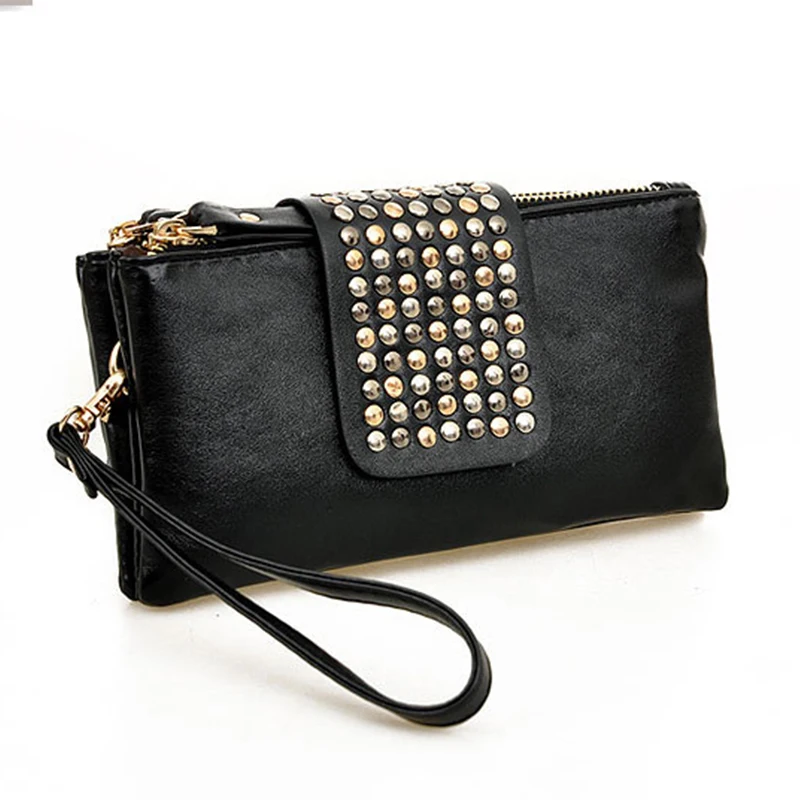 Punk PU Leather Wallet Fashion Wallet Women Rivet Decoration Purse Large Capacity Ladies Card Holder Black Leopard clutch sale
Punk PU Leather Wallet Fashion Wallet Women Rivet Decoration Purse Large Capacity Ladies Card Holder Black Leopard clutch sale