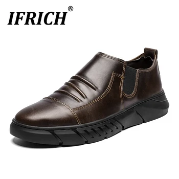 2020 Autumn Men Original Leather Shoes Black Brown Plus Size 45 46 Sneakers Men Top Quality en Slip On Casual Shoe Flats Shoes
2020 Autumn Men Original Leather Shoes Black Brown Plus Size 45 46 Sneakers Men Top Quality en Slip On Casual Shoe Flats Shoes