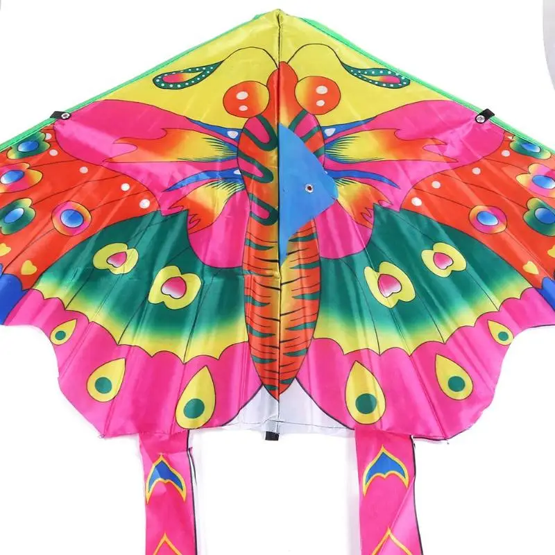 90 50cm Nylon Schmetterling Kite Outdoor faltbare Kinder Drachen mit 50M UE 