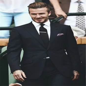 2020 New Men's Suit Style 2 Buttons Peak Lapel Black Wedding Groom Tuxedos For Men Groomsman Best Man Suit Jacket+Pants+Tie
2020 New Men's Suit Style 2 Buttons Peak Lapel Black Wedding Groom Tuxedos For Men Groomsman Best Man Suit Jacket+Pants+Tie