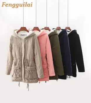 FENGGUILAI Winter Cotton Hat Coat Women Slim Snow Outwear Medium-long Wadded Jacket Thick Cotton Padded Warm Cotton Parka
FENGGUILAI Winter Cotton Hat Coat Women Slim Snow Outwear Medium-long Wadded Jacket Thick Cotton Padded Warm Cotton Parka