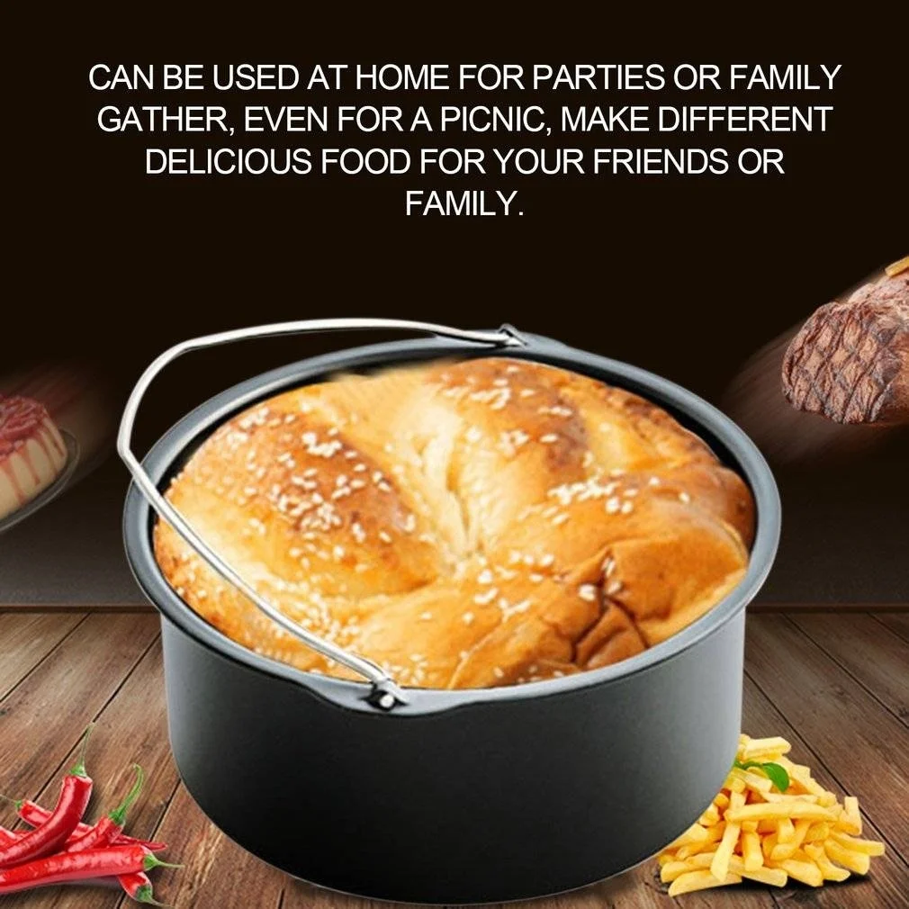7 Inch Accessories Baking Tray Bracket Air Fryer Accessories Stainless Steel Durable Sturdy Silicone Pad Picnic Kitchen
7 Inch Accessories Baking Tray Bracket Air Fryer Accessories Stainless Steel Durable Sturdy Silicone Pad Picnic Kitchen