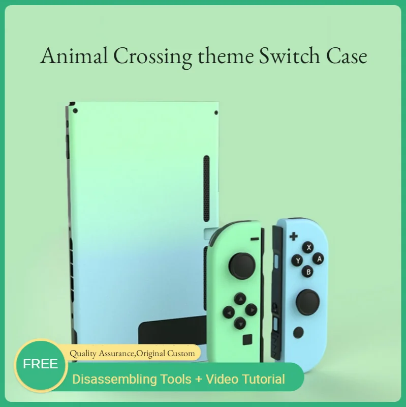 Фото Корпус Корпуса для Nintendo Switch Animal Crossing Console JoyCon Замена Nitendo Back - купить