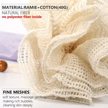 Creative Ramie Bath Shower Mesh with Sling Exfoliate Body Scrubber Ball Puff Cleansing Tool
Creative Ramie Bath Shower Mesh with Sling Exfoliate Body Scrubber Ball Puff Cleansing Tool