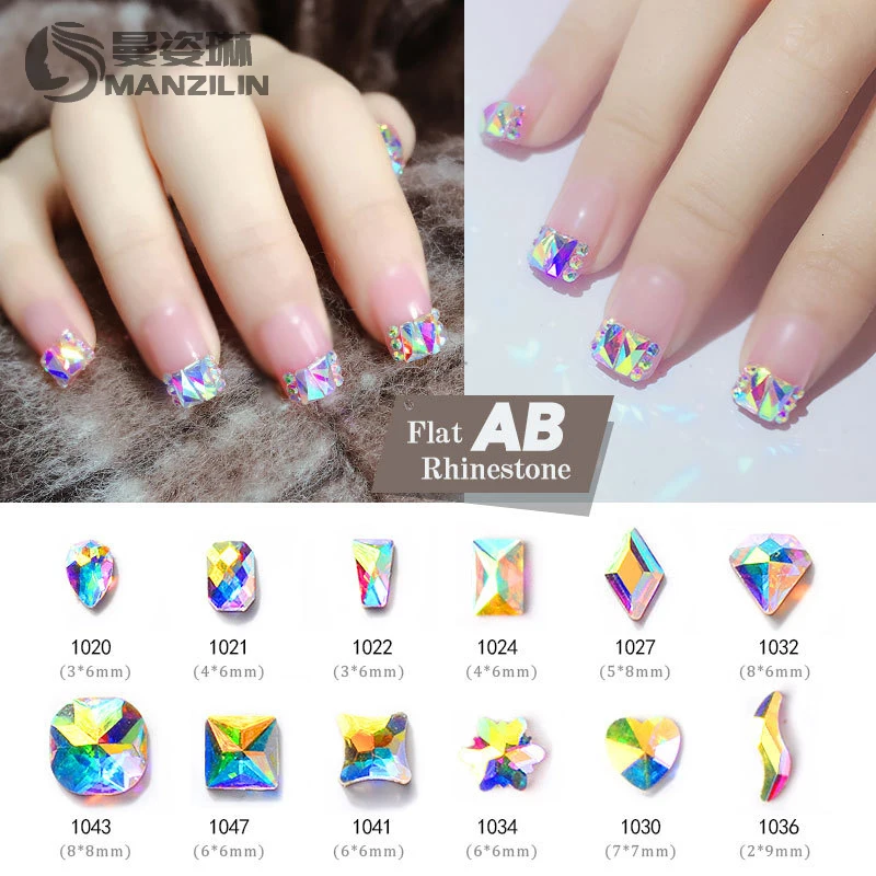 10Pcs AB Colorful 3D Flatback Glass Shiny Crystal Rhinestones For Nails Gems Jewelry Glitter DIY Nail Art Decorations 30 Designs
10Pcs AB Colorful 3D Flatback Glass Shiny Crystal Rhinestones For Nails Gems Jewelry Glitter DIY Nail Art Decorations 30 Designs
