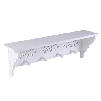 1Pc Wall Shelf Decorative Rose-carved Chic Wall Shelf Storage Rack Hanging Rack for Entrance Cloakroom Balcony
1Pc Wall Shelf Decorative Rose-carved Chic Wall Shelf Storage Rack Hanging Rack for Entrance Cloakroom Balcony