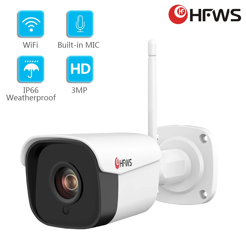 HFWS Video Ip Camera Wifi Outdoor Waterproof 3Mp Wireless Security Home Infrared Camera Voice Cctv
HFWS Video Ip Camera Wifi Outdoor Waterproof 3Mp Wireless Security Home Infrared Camera Voice Cctv