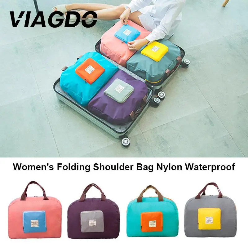 Folding Shoulder Handbag Reuse Tote Totes Women'S Fashion Grocery Bag Luggage Storage Nylon Waterproof Reusable Beach Shopping
Folding Shoulder Handbag Reuse Tote Totes Women'S Fashion Grocery Bag Luggage Storage Nylon Waterproof Reusable Beach Shopping