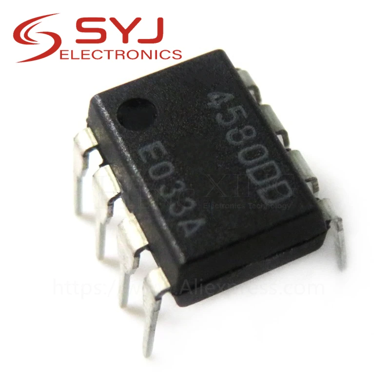 10pcs/lot NJM4580D JRC4580D 4580D DIP-8 In Stock | Электронные компоненты и принадлежности