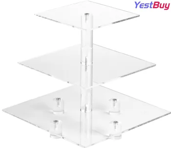 YestBuy 3 Tier Maypole Square Wedding Party Tree Tower Acrylic Cupcake Display Stand (3 Tier (10cm gap) with Base)(9.9 Inches)
YestBuy 3 Tier Maypole Square Wedding Party Tree Tower Acrylic Cupcake Display Stand (3 Tier (10cm gap) with Base)(9.9 Inches)