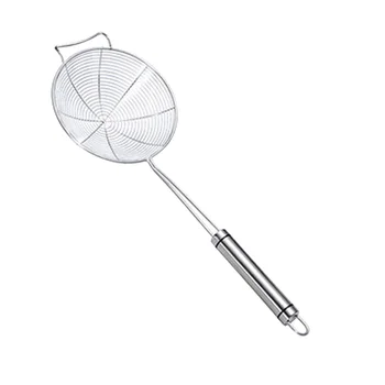 1PCS Skimmer Spoon Stainless Steel Round Slotted Food Strainer Fishing Fried Scoop with Handle and Hook
1PCS Skimmer Spoon Stainless Steel Round Slotted Food Strainer Fishing Fried Scoop with Handle and Hook