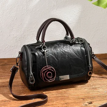Fashion Leather Shoulder Bags New Casual Large Capacity Retro Rose Pendant Women's Handbags Messenger Bags For Women Female Tote
Fashion Leather Shoulder Bags New Casual Large Capacity Retro Rose Pendant Women's Handbags Messenger Bags For Women Female Tote