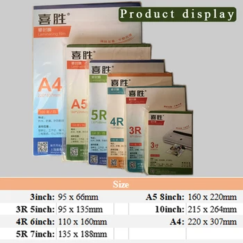 Laminating Film Clear Sheet EVA Bond for Photo Paper Laminating Photo Files Card Picture Lamination binding 3" 5" 6" 7" 8" 10"A4
Laminating Film Clear Sheet EVA Bond for Photo Paper Laminating Photo Files Card Picture Lamination binding 3" 5" 6" 7" 8" 10"A4