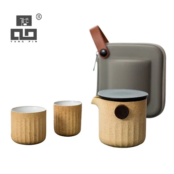 TANGPIN ceramic teapot with 2 cups handmade portable travel tea sets drinkware
TANGPIN ceramic teapot with 2 cups handmade portable travel tea sets drinkware