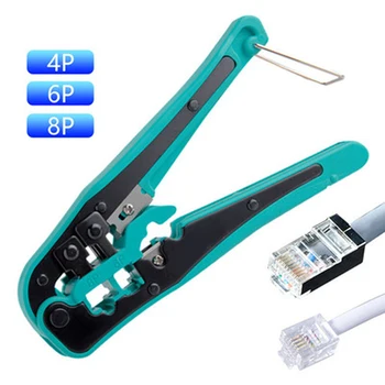 

R'DEER Wire Stripper Telecom Crimping Tool for Cable Cutter Pliers Multifunctional Electrician Tool RJ45 RJ11