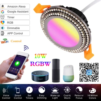 10W RGBW Smart WIFI Downlight LED Ceiling Lights Concealed Installation Downlight Light Dimmable Share Timer Led Spotlight
10W RGBW Smart WIFI Downlight LED Ceiling Lights Concealed Installation Downlight Light Dimmable Share Timer Led Spotlight