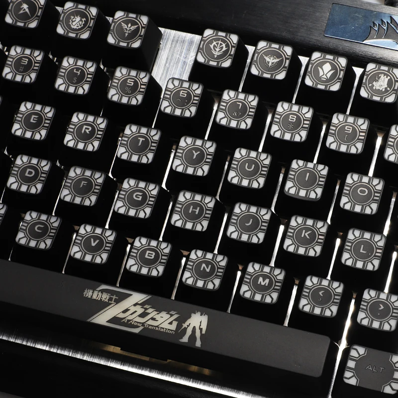 

1 set high-end backlit keycap for mechanical keyboard black hole coating key cap for Corsair K70 K95 K100 Razer Huntsman Cherry