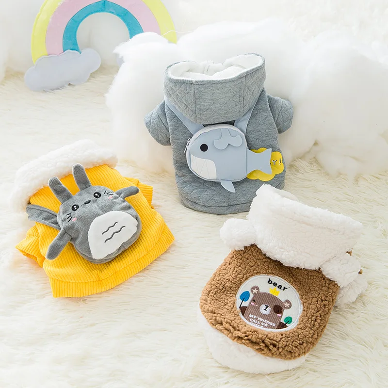 Corduroy Warm Dog Cotton Clothes Winter Pomeranian French Bulldog Vest New Design Cute Pet Cat Two Legged Thickening Jacket 
Corduroy Warm Dog Cotton Clothes Winter Pomeranian French Bulldog Vest New Design Cute Pet Cat Two Legged Thickening Jacket