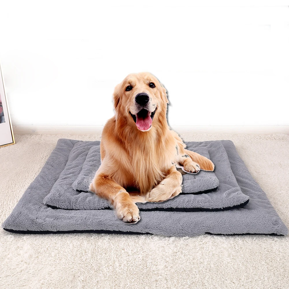 Фото Soft Flannel Pet Dog Mat Winter Thicken Warm Bed both sides can using Cat Blanket Washable Plush Drop Shipping | Дом и сад