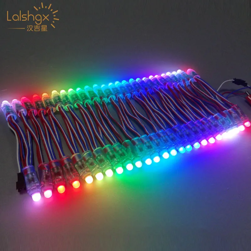 50pcs LED Lighting Modules 12mm led lumineuse luces DC5V full color WS2801/6803 pixel lights waterproof rgb led module strings
50pcs LED Lighting Modules 12mm led lumineuse luces DC5V full color WS2801/6803 pixel lights waterproof rgb led module strings