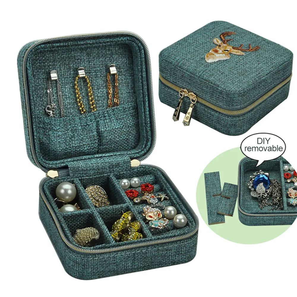 Protable Women Jewelry Storage Box Organizer Travel Rings Necklace Jewelry Case Box Multi-Function Jewelry Display Storage Case
Protable Women Jewelry Storage Box Organizer Travel Rings Necklace Jewelry Case Box Multi-Function Jewelry Display Storage Case