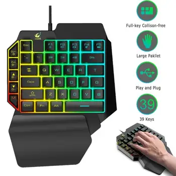 2020 New Hand Keyboard Single Hand Keyboard Mechanical Feel Game Keyboard For Mobile Tablet Laptop PUBG Game
2020 New Hand Keyboard Single Hand Keyboard Mechanical Feel Game Keyboard For Mobile Tablet Laptop PUBG Game