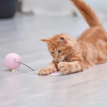 1PC Interactive Cat Toy Automatic2 LED Light Modes Attached Feather Ball USB Charging Spinning Pet Dog Toy Product
1PC Interactive Cat Toy Automatic2 LED Light Modes Attached Feather Ball USB Charging Spinning Pet Dog Toy Product